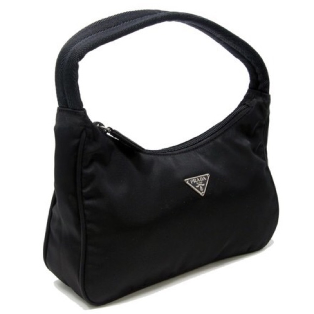 Prada Black Nylon Tessuto Shoulder Bag